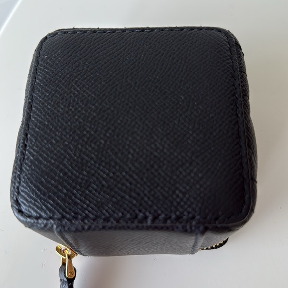 DIOR BLACK LEATHER ZIPPER BOX - Picture 6 of 9